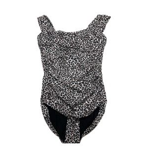 NWT ALBION “The Savannah” cheetah leopard print brown one piece